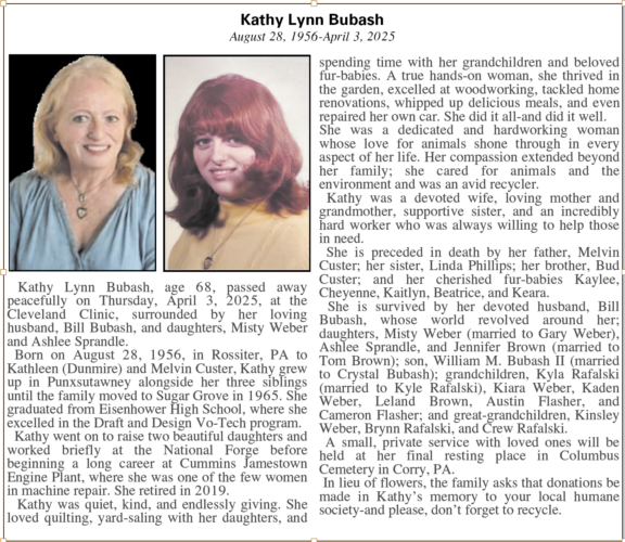 Kathy Lynn Bubash